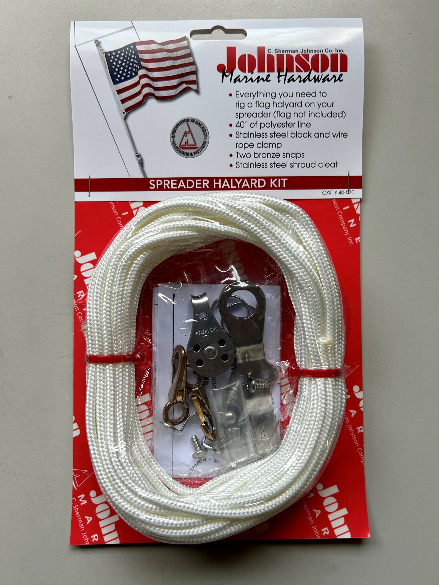 CSJ 40530 FLAG HALYARD KIT C. Sherman Johnson Co., Inc.